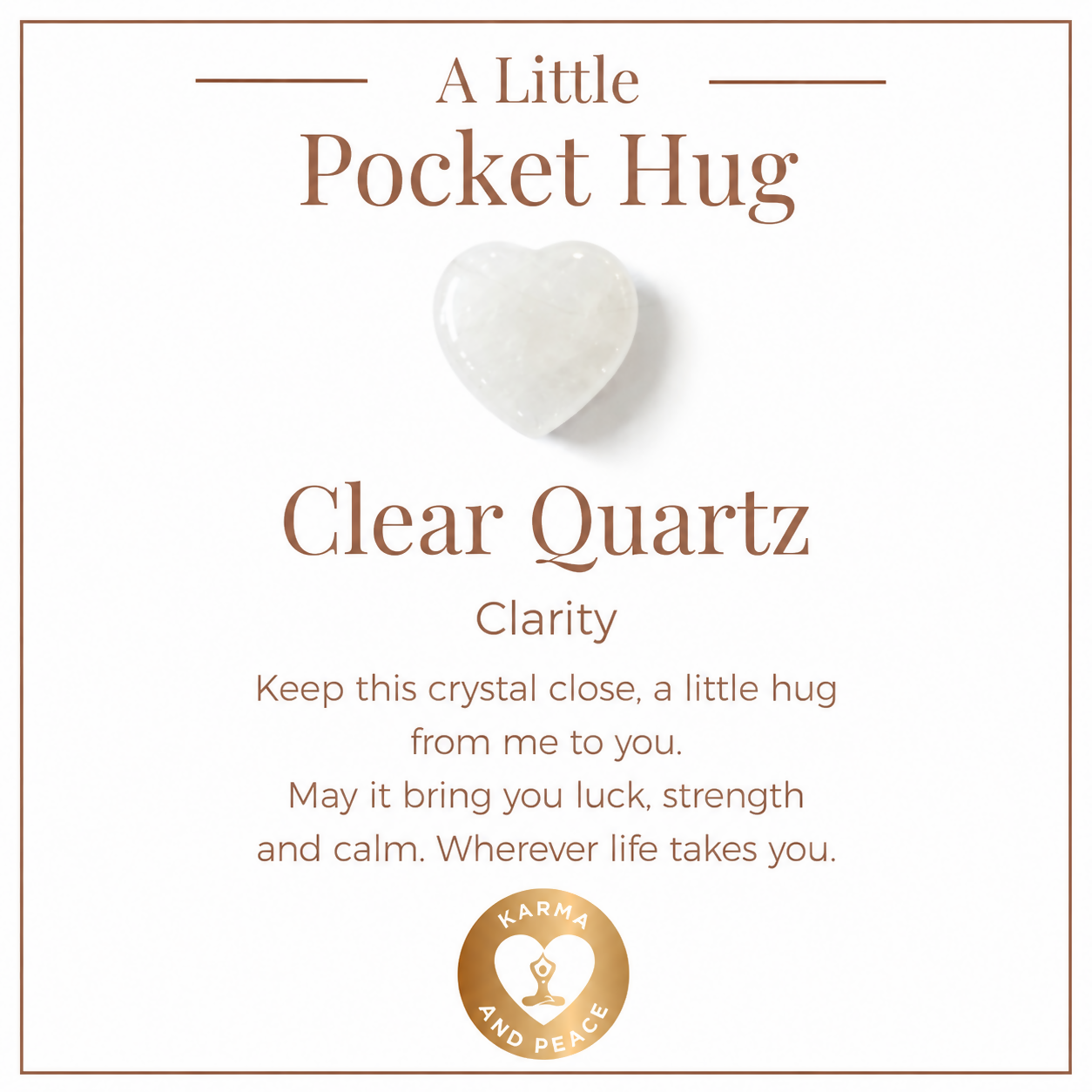 Clear Quartz Pocket Hug
