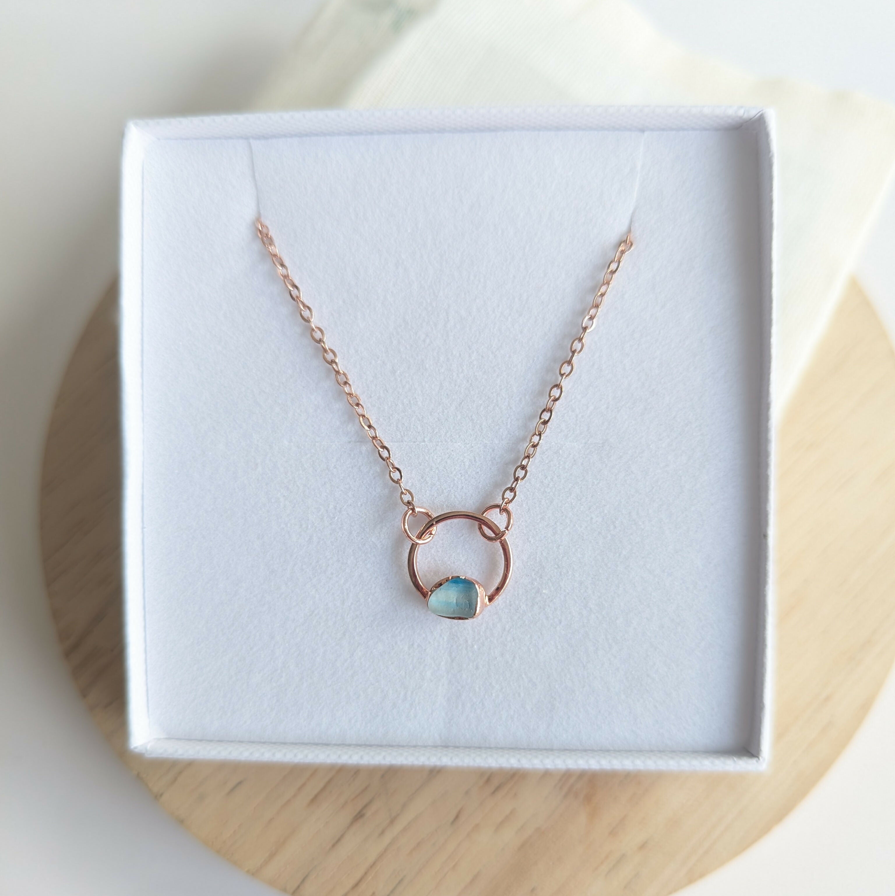 Seaglass Moon Necklace
