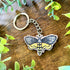 Death Moth Wooden Keyring