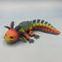3D Printed LARGE: Articulated Sensory Fidget Animals friends Axolotl (Rainbow Green/Pink/Blue ) 25cm