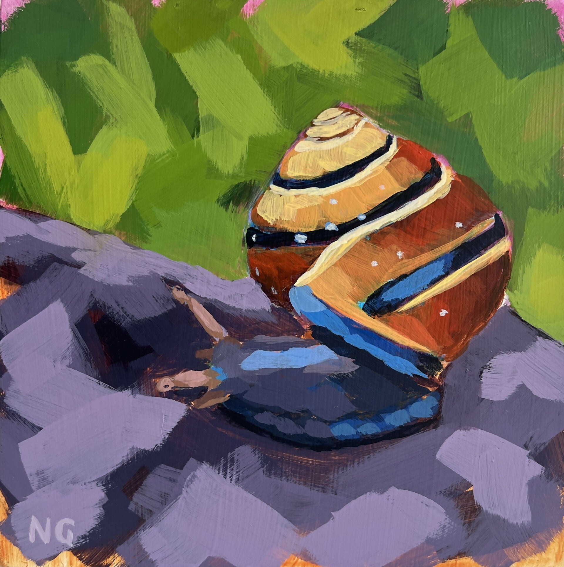 Snail - Original Acrylic Painting