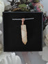 Yellow Aventurine Crystal Point Necklace on Sterling Silver Chain