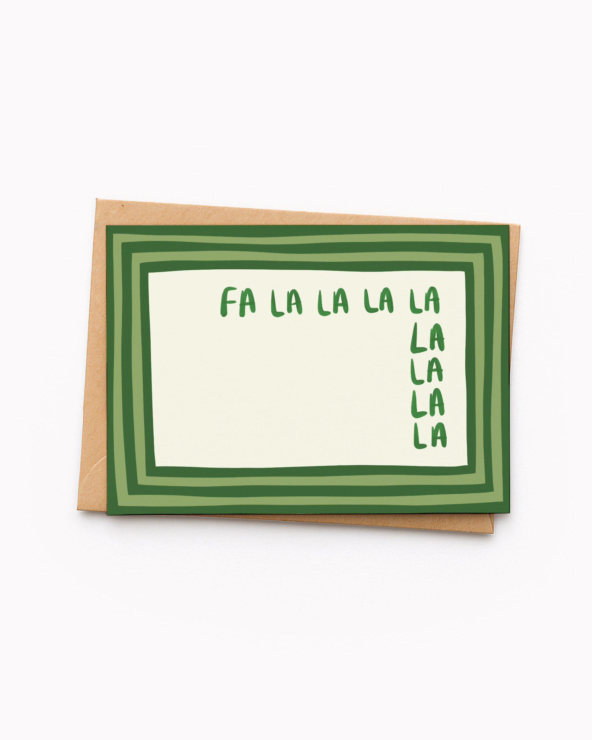 Fa La La Festive Greetings Card