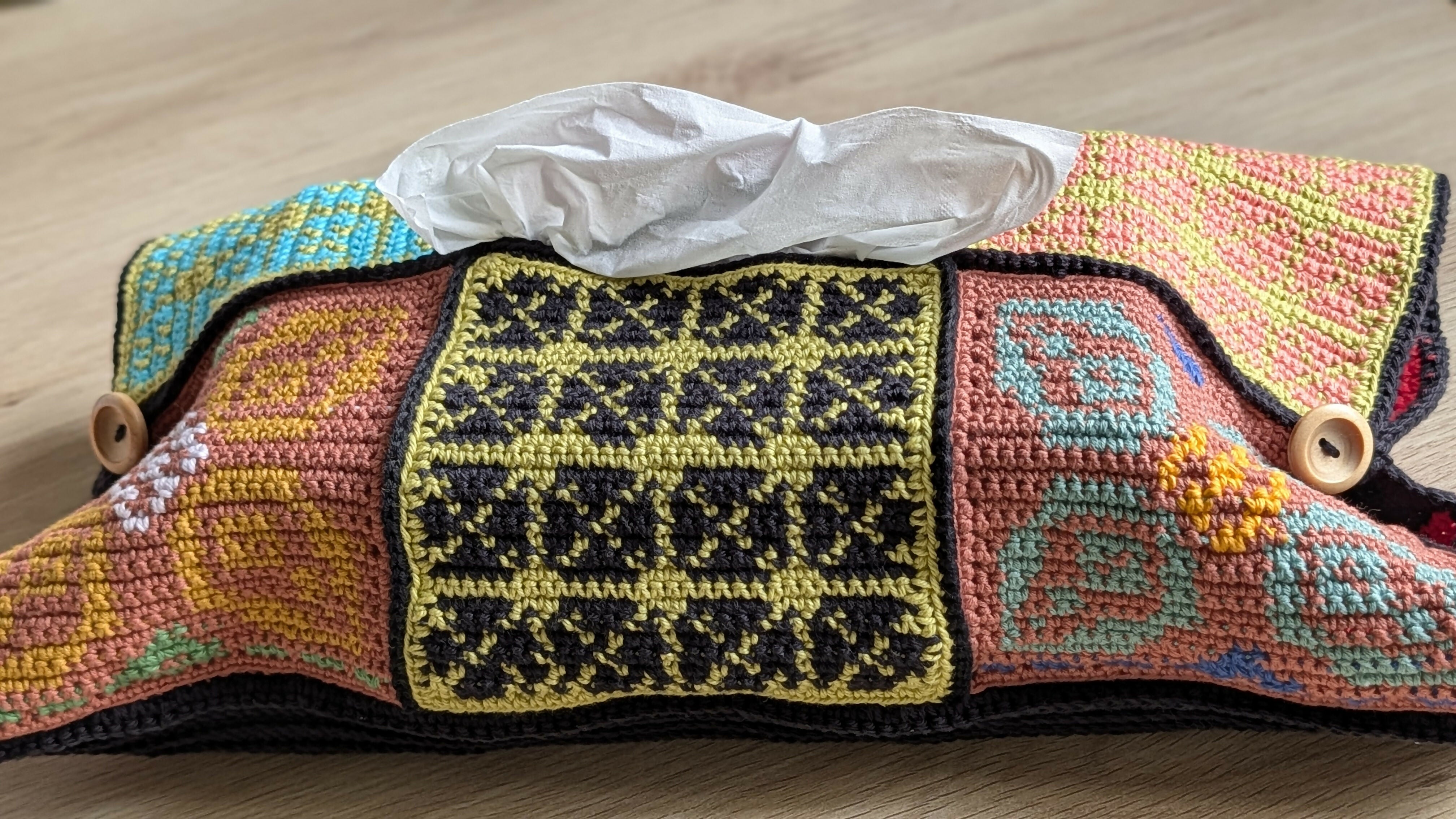 Patchwork Box Tissue Cover (Large)