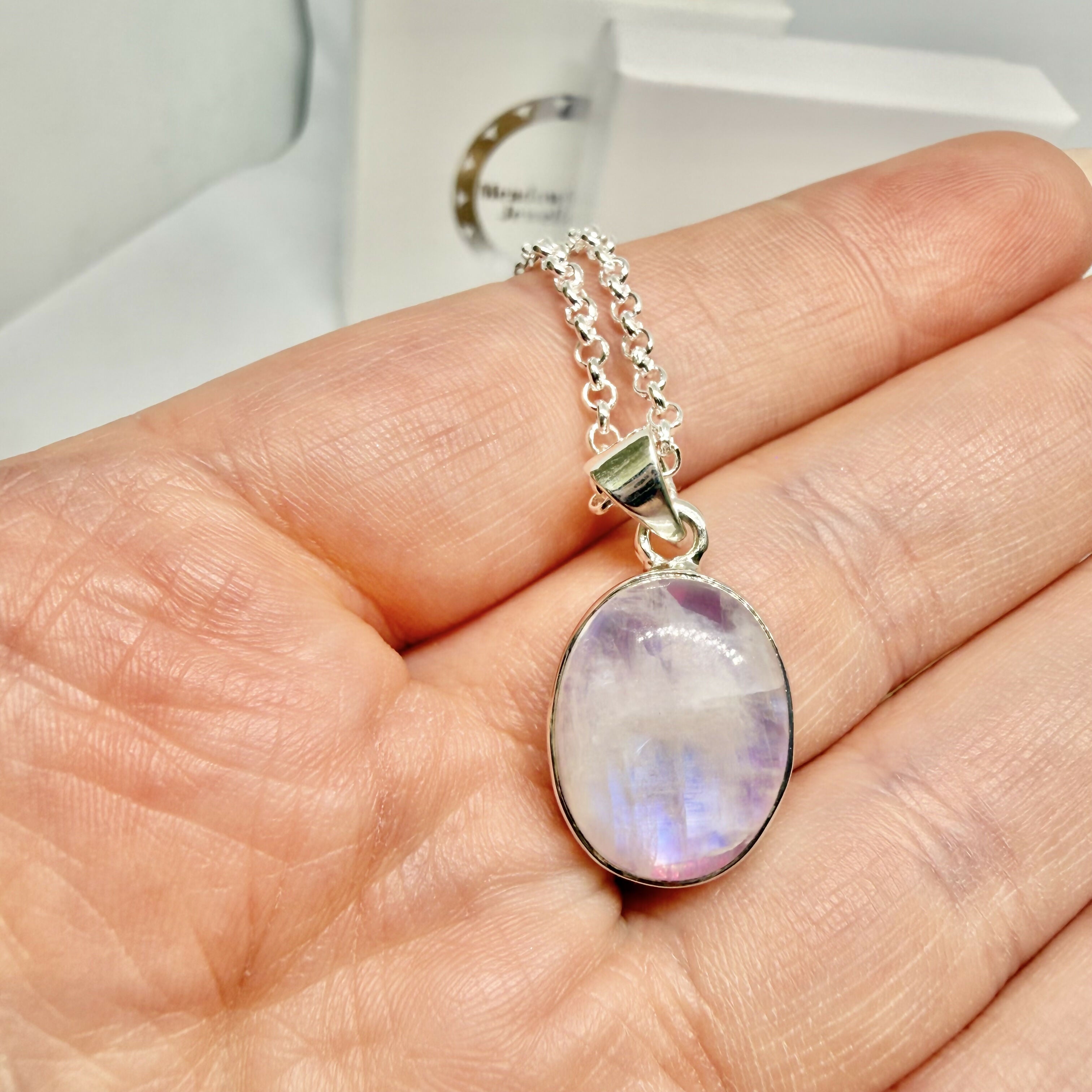 PINK MOONSTONE NECKLACE