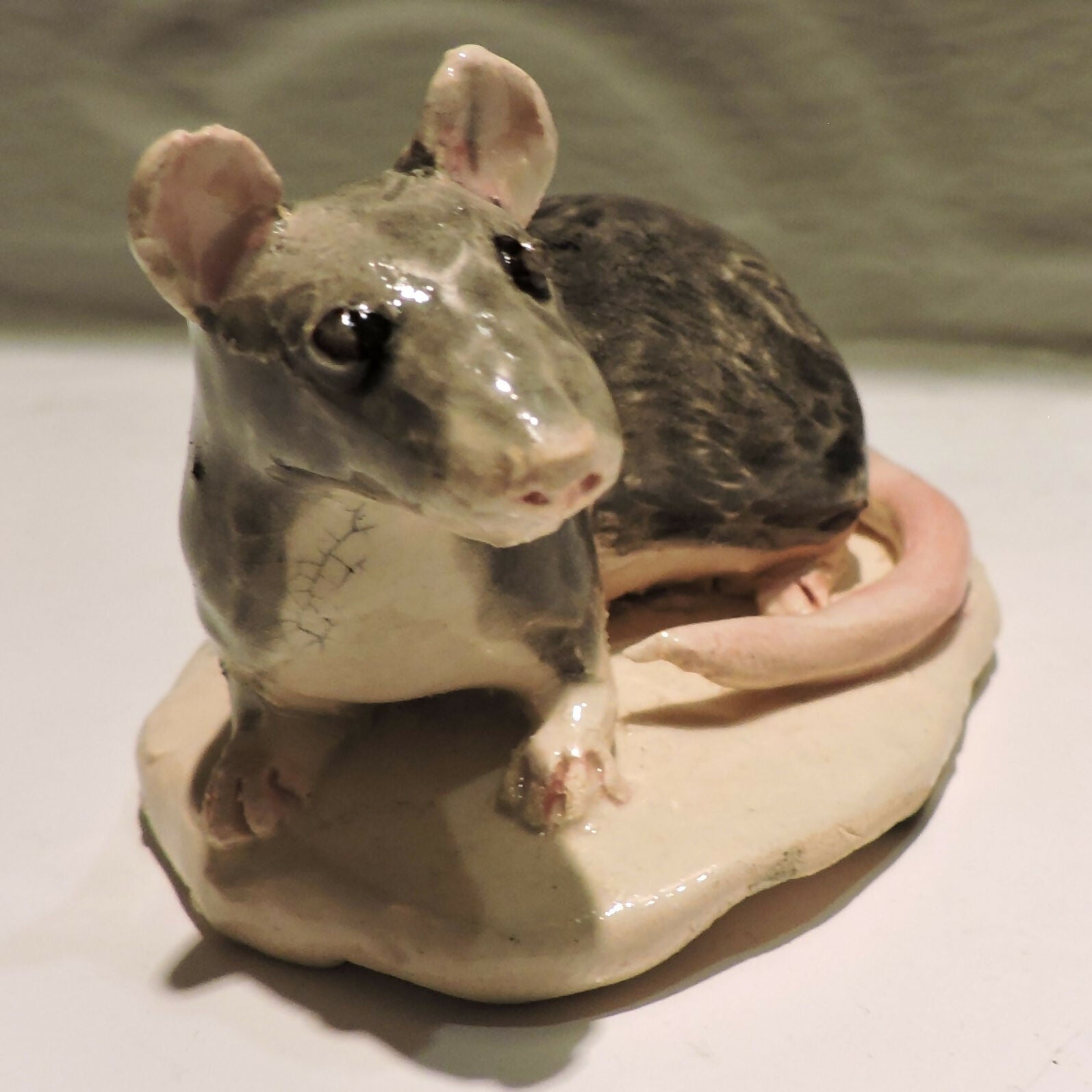 Ceramic rat sculpture- Rattus
