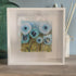 Fused Glass Blue Flower Deep Box Frame