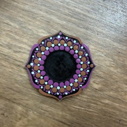 Hand Painted Wooden Tealight Holder