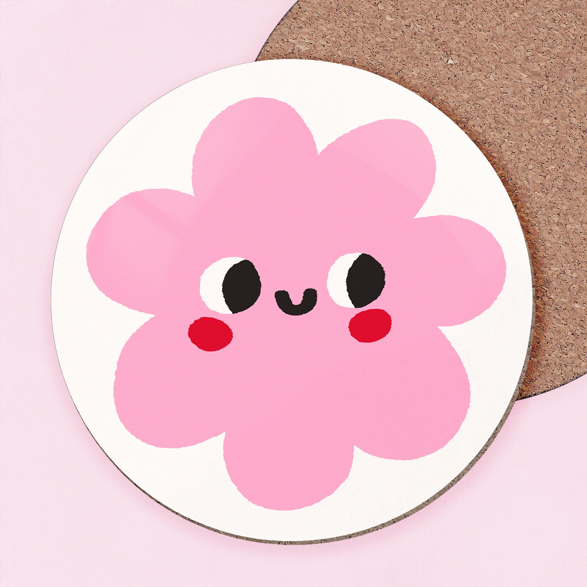 Pink Blob Coaster
