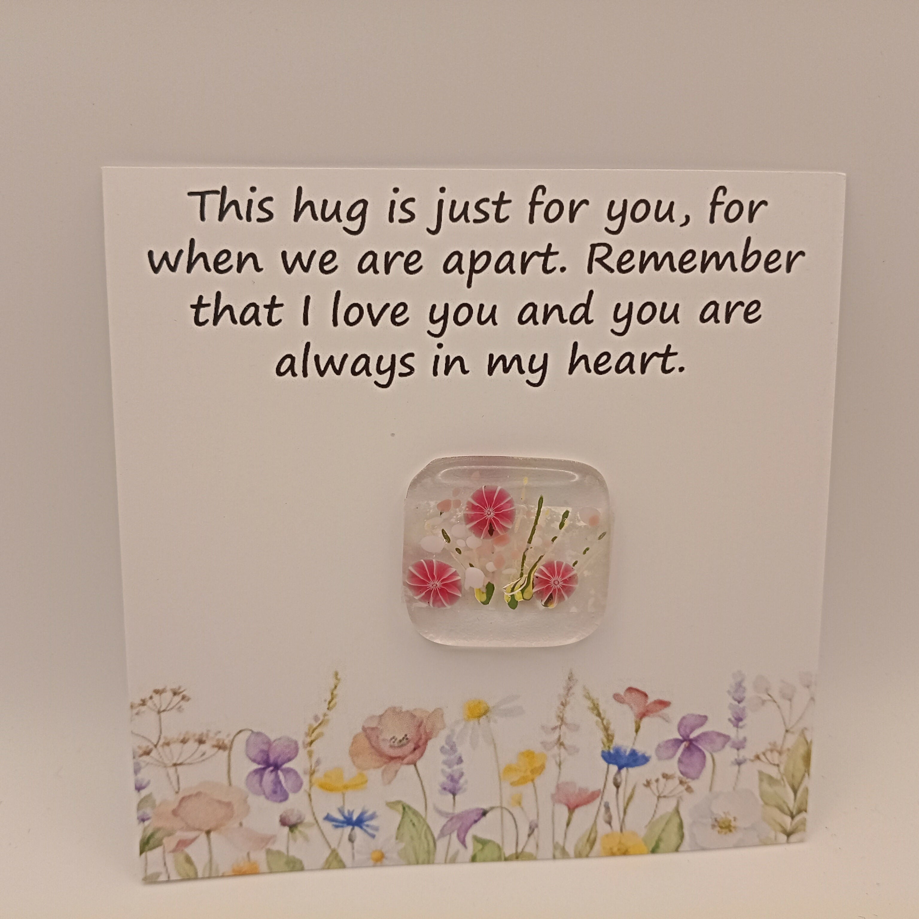 Fused Glass Pocket Hug Card