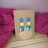 Turquoise And Lime Green Polka Dot Circle Dangle Polymer Clay Earrings
