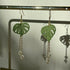 Micro Crochet Monstera Drop and Dangle Earrings