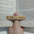 Wooden Thumb Bookmark Book Holder - I am a bookworm