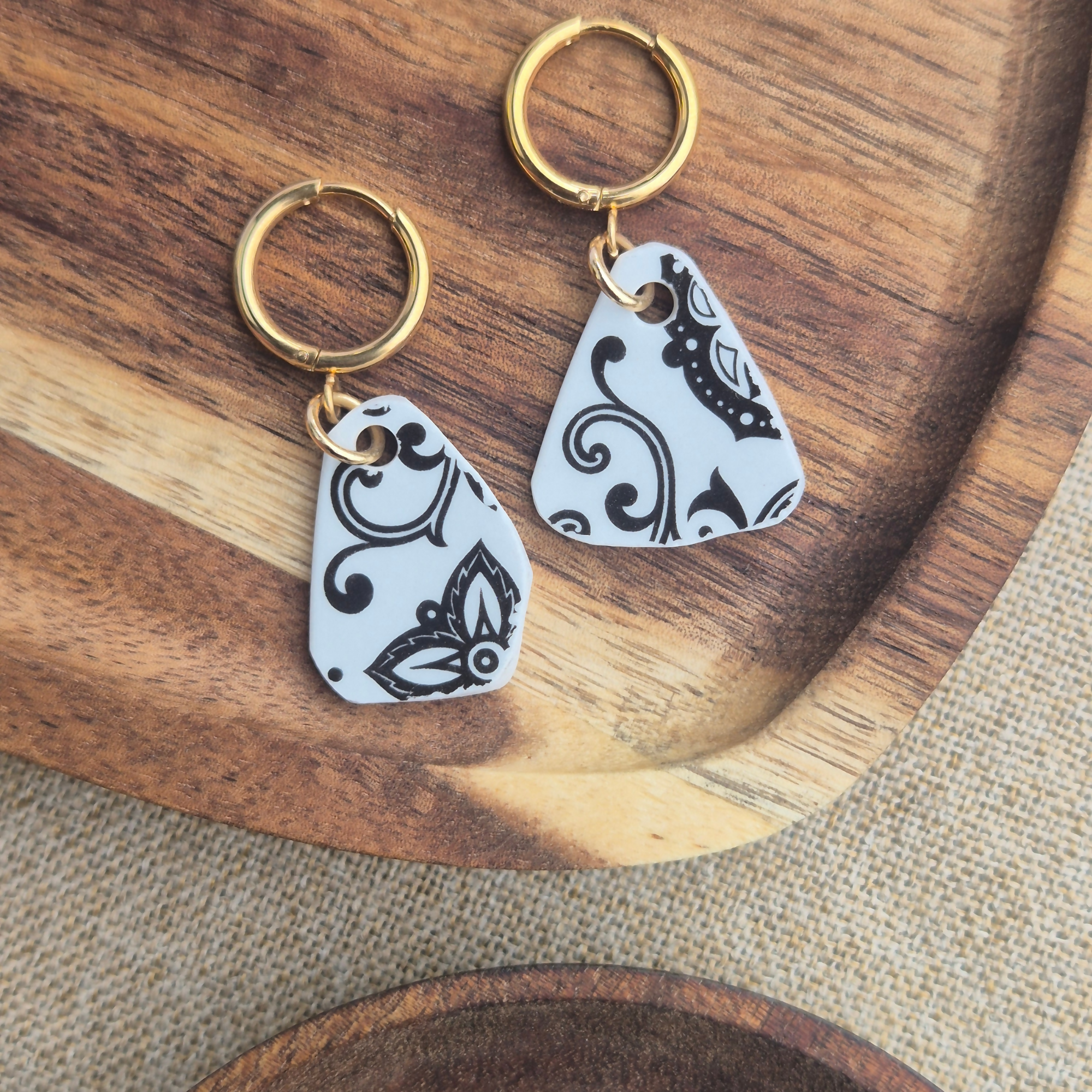 Recycled Ceramic Earring