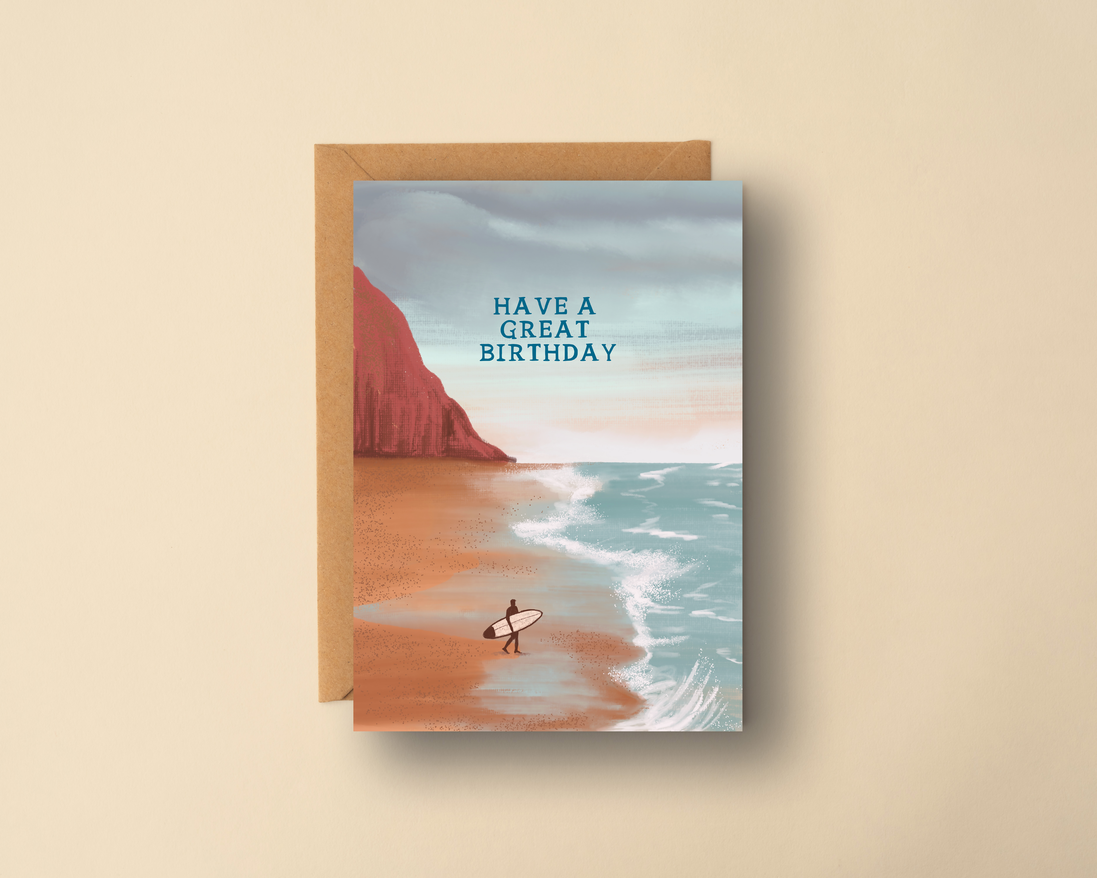 Great Birthday Surfing Card