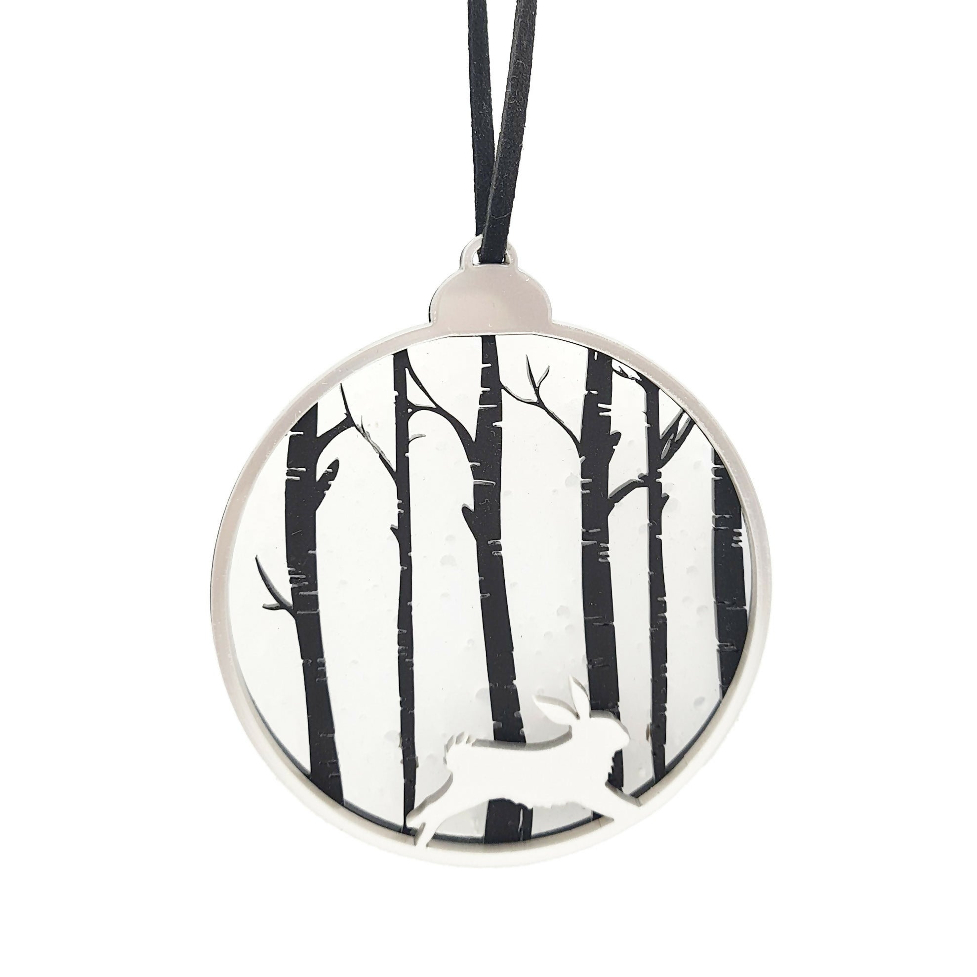 Rabbit Winter Woodland Bauble