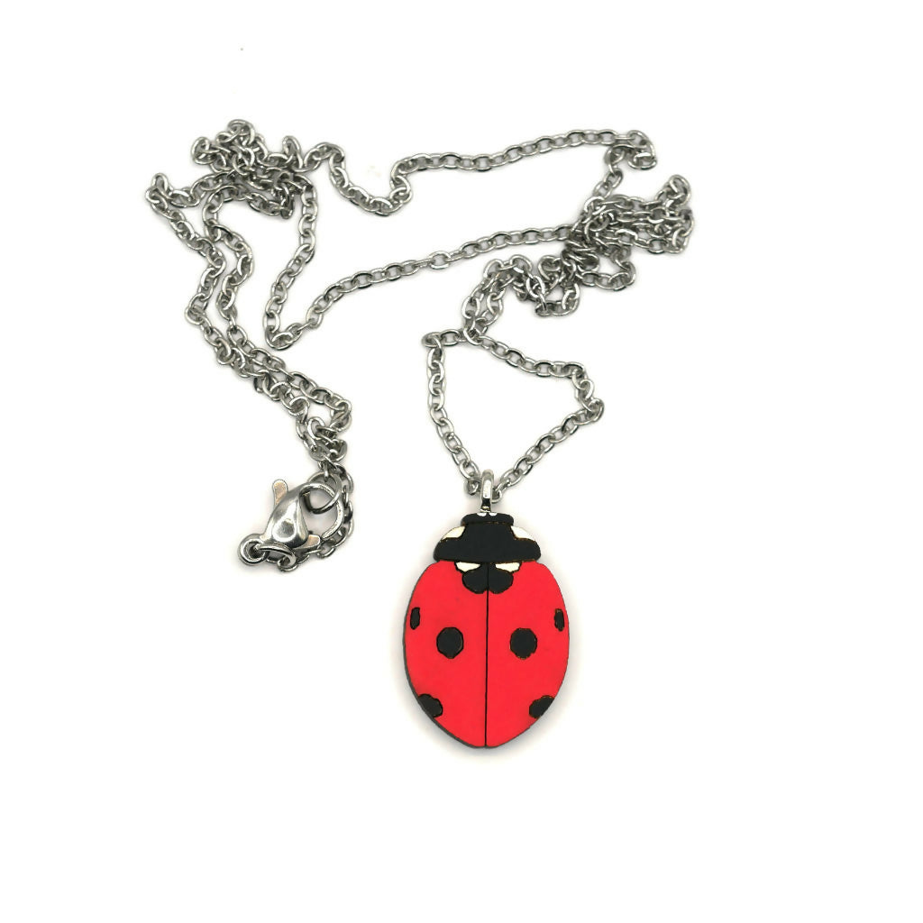 Ladybirds Necklace and Stud Earrings Set