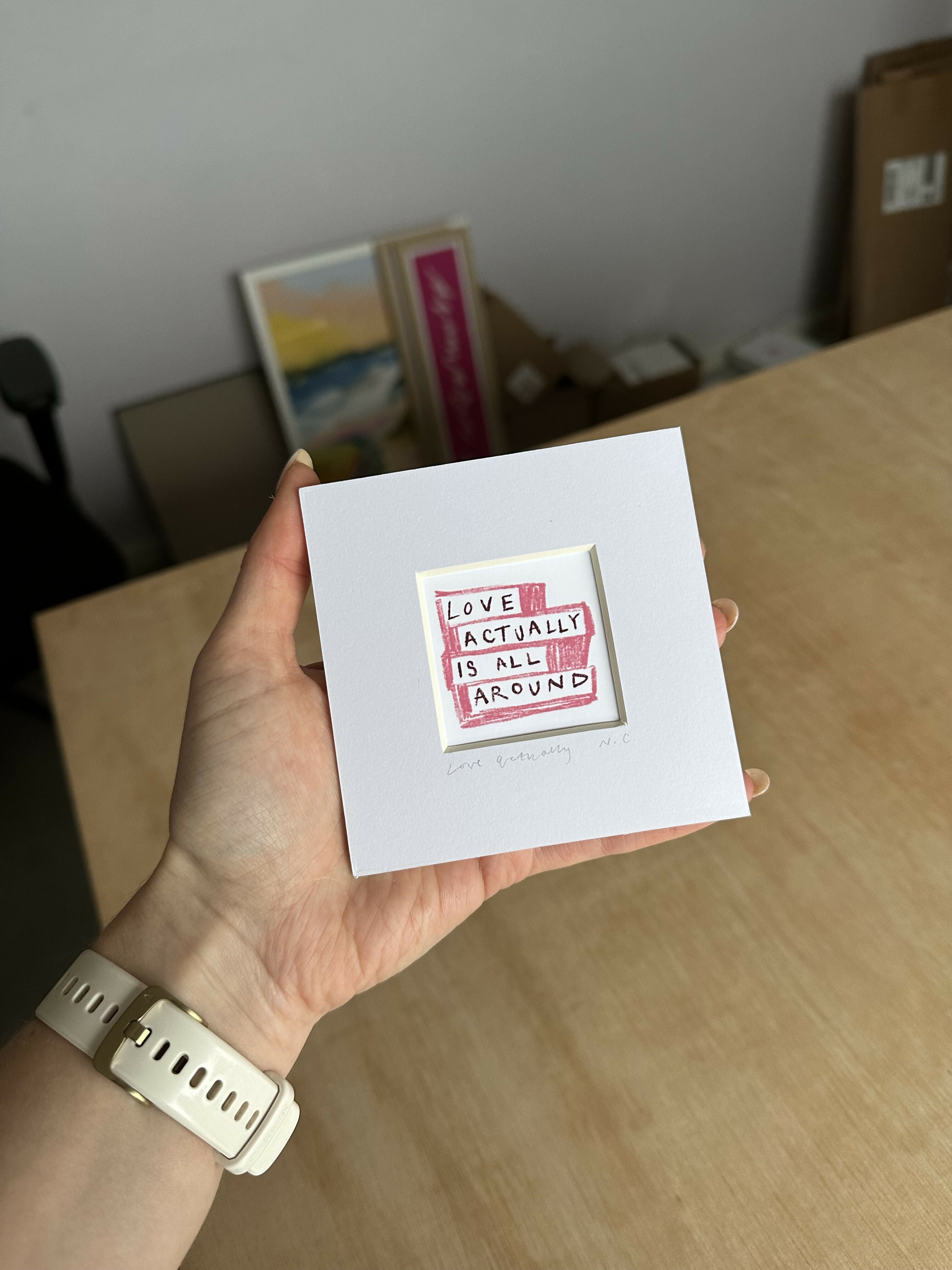 Love Actually Is All Around Mini Print