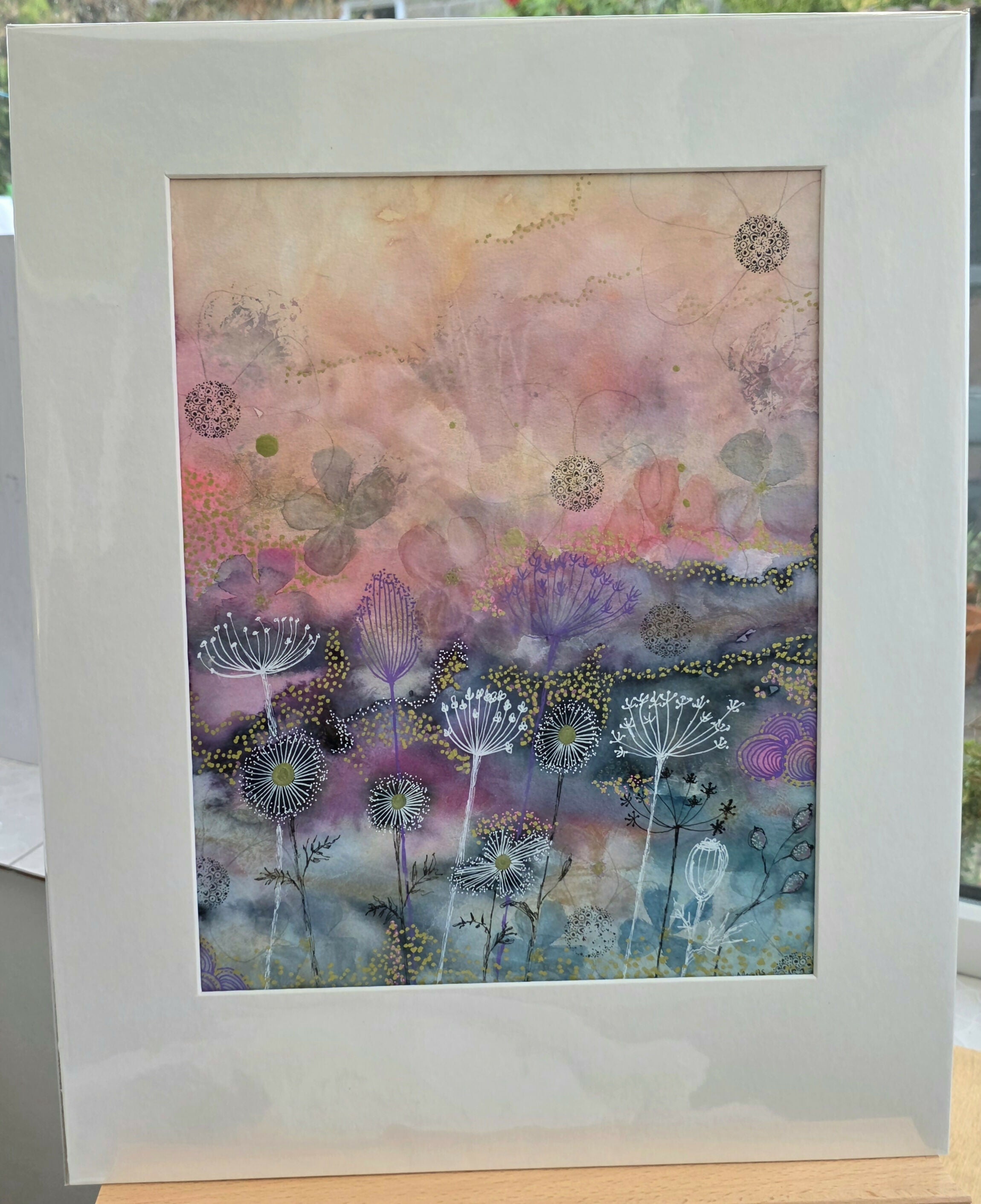 'Last of the Golden Rays' Original Mixed Media Painting