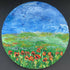 Round Poppies Original Oil Painting On Canvas