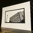 Park Hill flats Sheffield - A3 Hand Carved Lino Print On Card