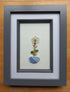 Real Pressed Seaweed 3D Art with Sea Glass
