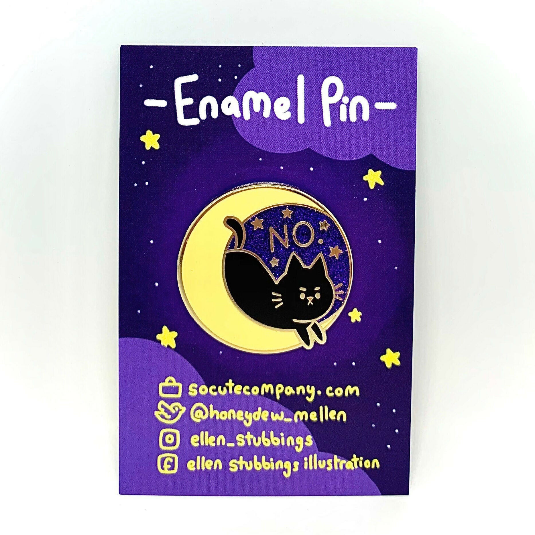 Enamel Pin - No Cat