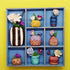 Flower and Vase Trinket Tray in Blue