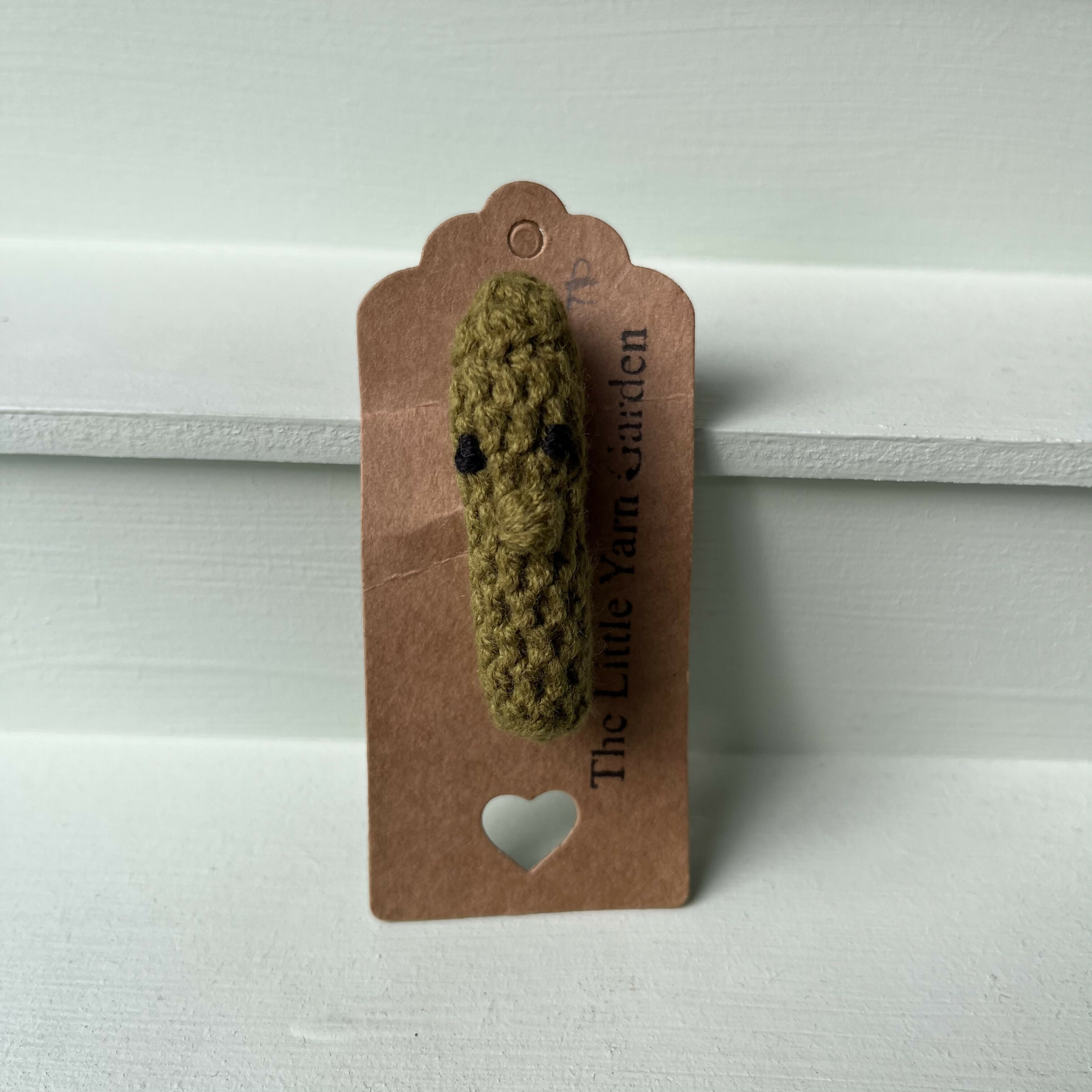 Crochet Pickle Badge
