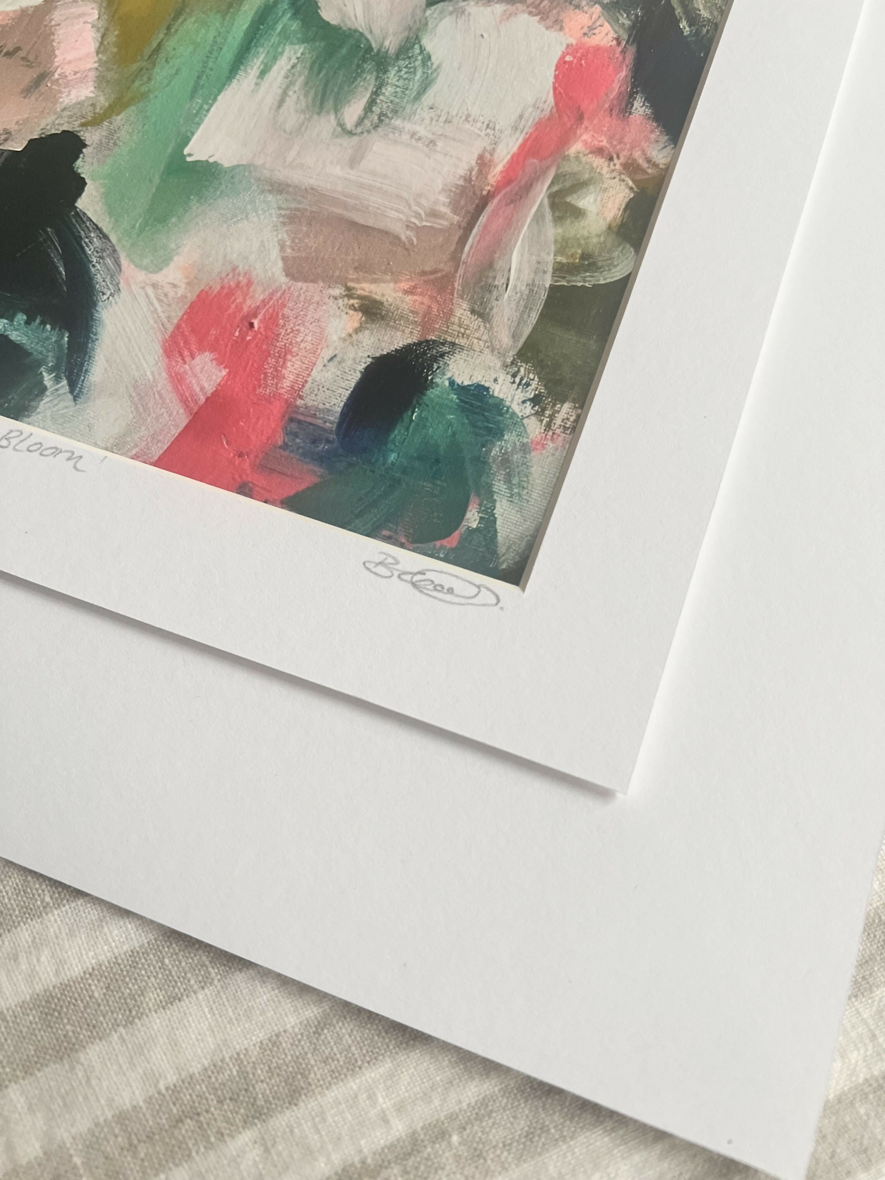 Trust The Bloom Colourful Abstract Giclee Print