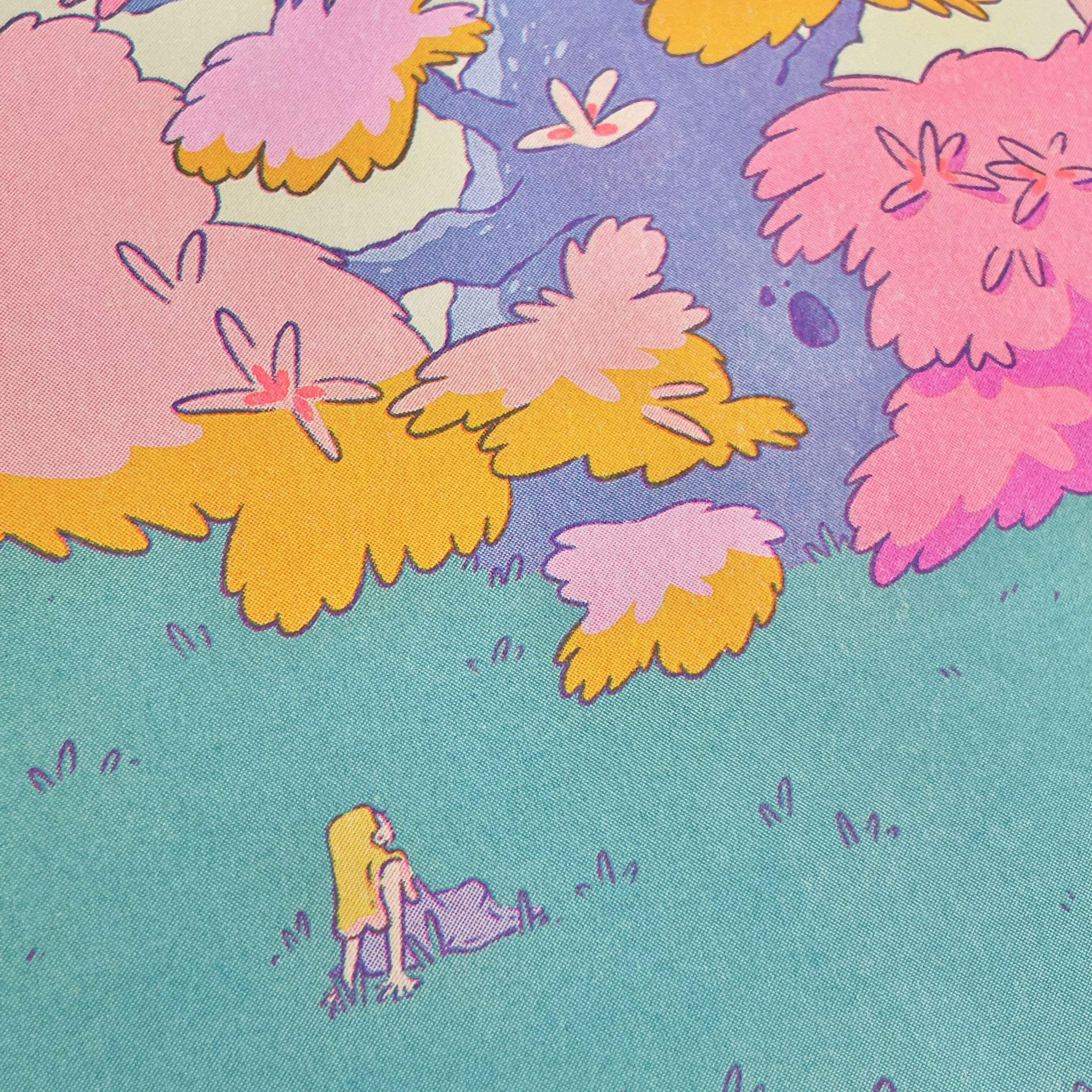 Big Tree, Small Me Riso Print