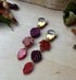 Dangly, engraved Autumn Leaves earrings