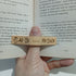 Wooden Thumb Bookmark Book Holder - Ay Up Me Duck