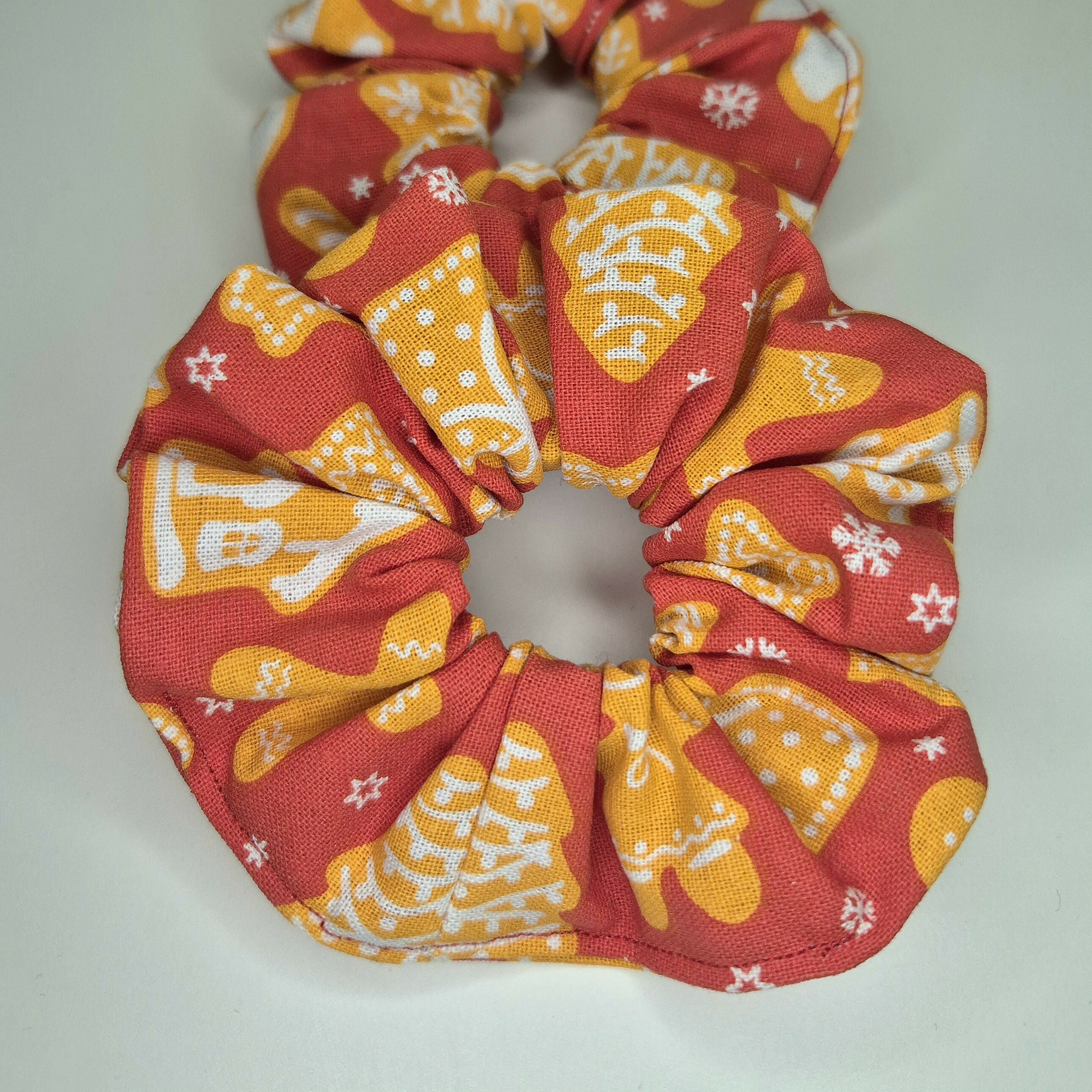 100% Cotton Festive Christmas Children's Size Scrunchies - Various Designs