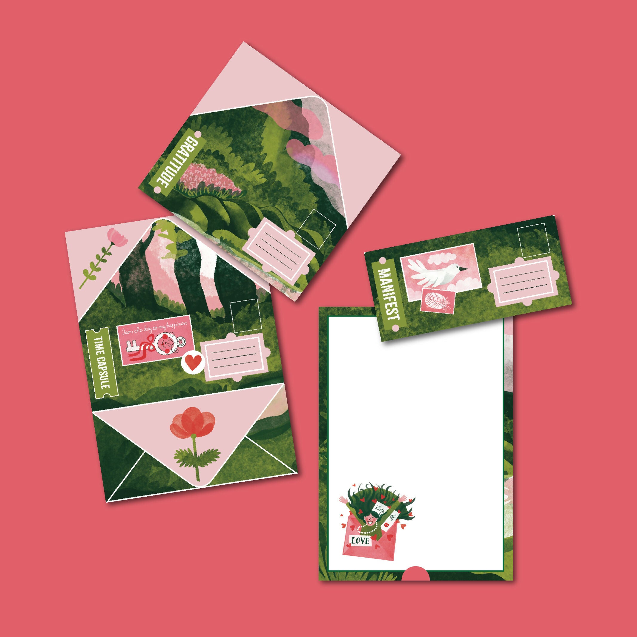 Future Self Letter Writing Set Designed for Wellbeing and Calm Mind