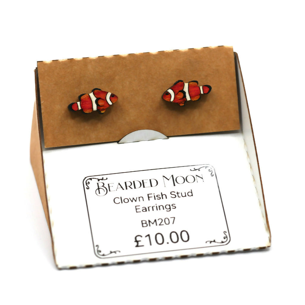 Clown Fish Stud Earrings
