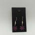 Purple Flower Enamel Earrings