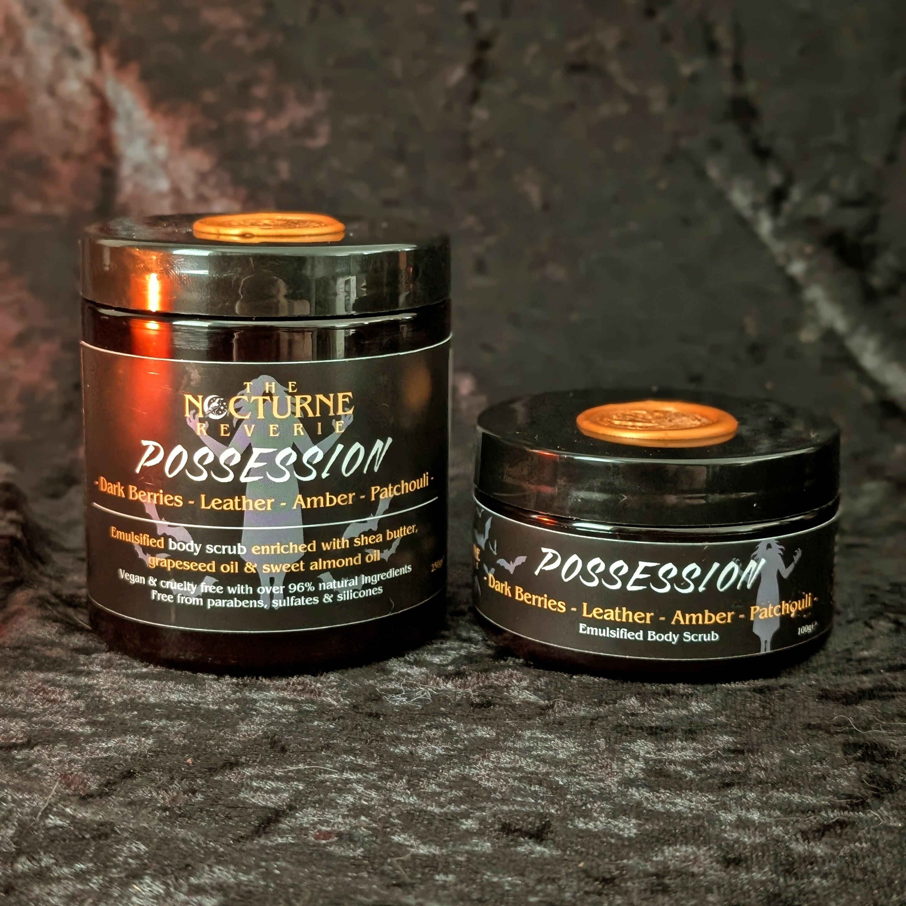 Dark Berries, Leather, Amber & Patchouli - Emulsified Sugar Body Scrub