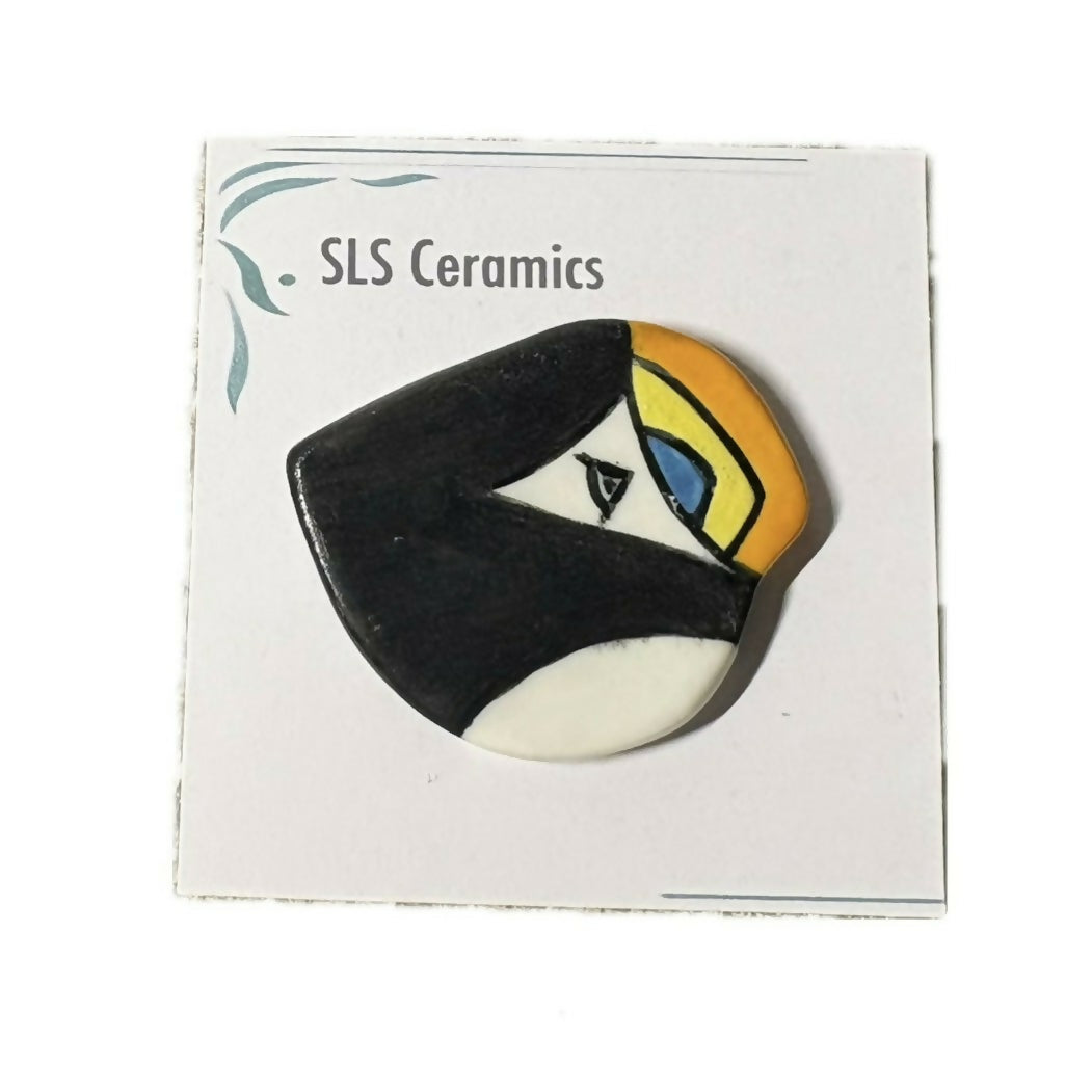 Porcelain Puffin Magnet