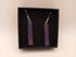 Purple and Pink Spiral Earrings