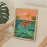 Tropical Tiger Art Print: Jungle Illustration, Kids Room Decor (A4)