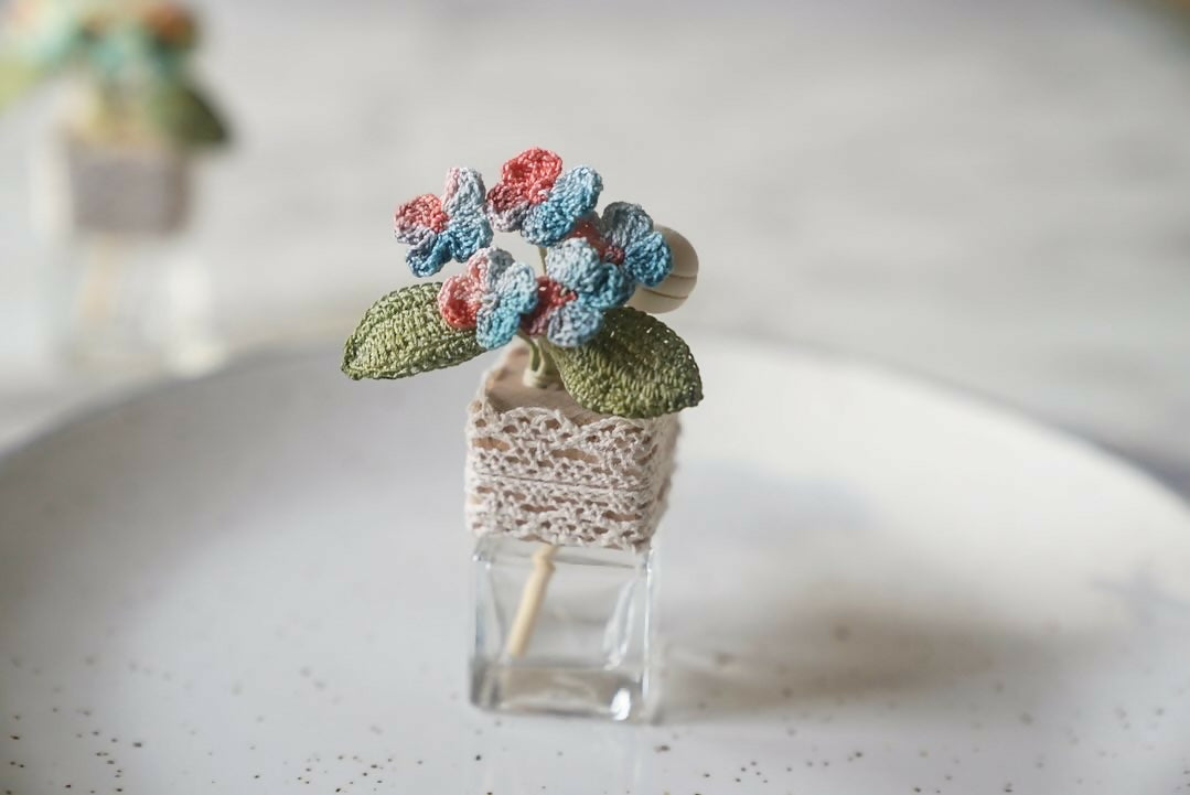 Mini Hydrangea Flower Car Air Freshener