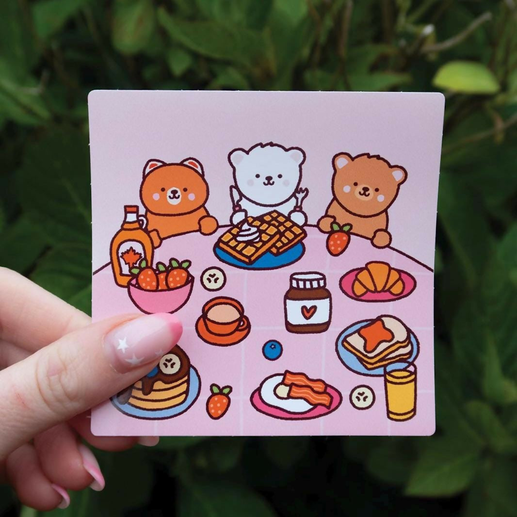 Bears Who Brunch Die Cut Sticker