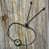 Hand Embroidered Brown Floral Bracelet