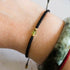 Peridot Birthstone Bracelet; Single Crystal Macrame Adjustible August Gift Bracelet