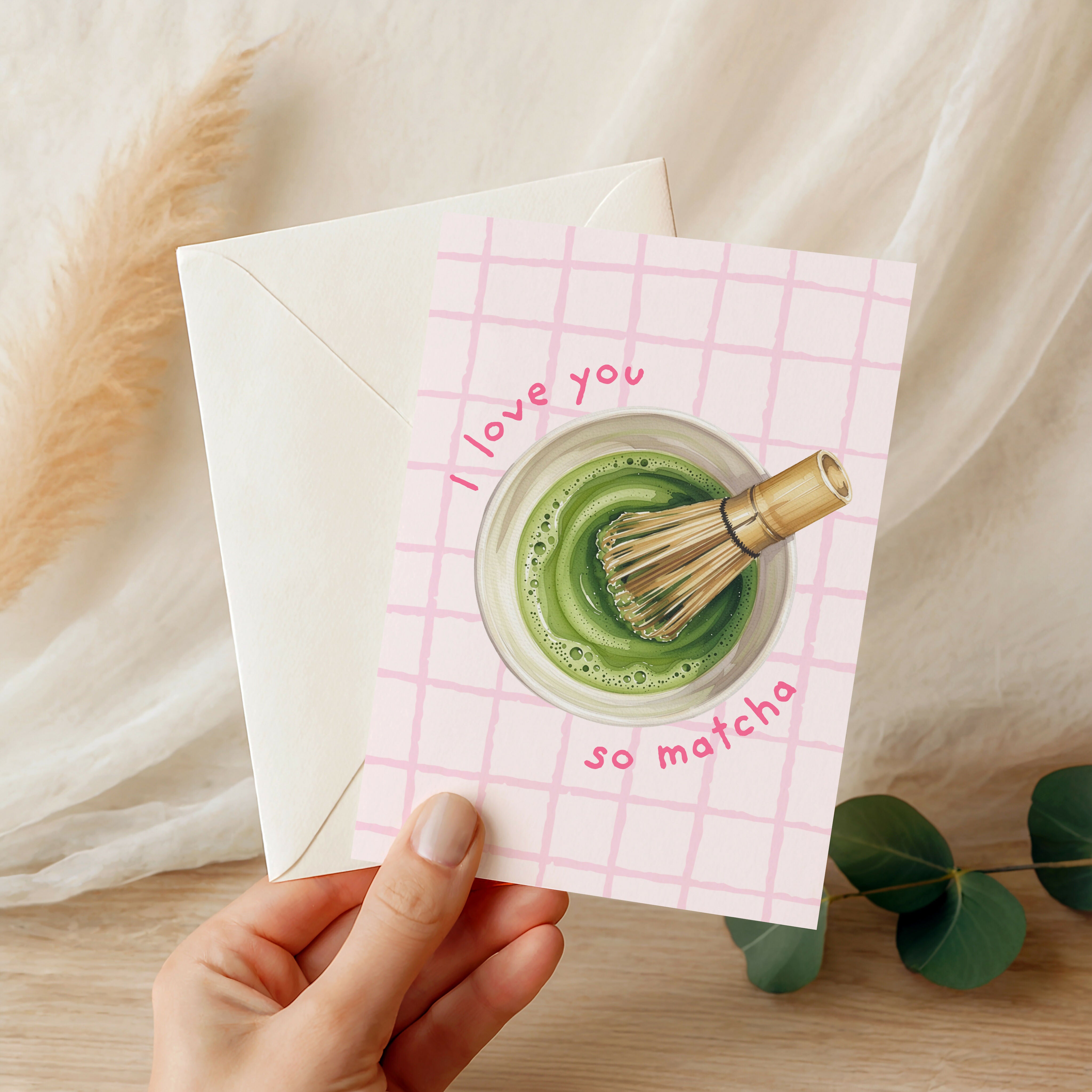 I Love You So Matcha Greeting Card