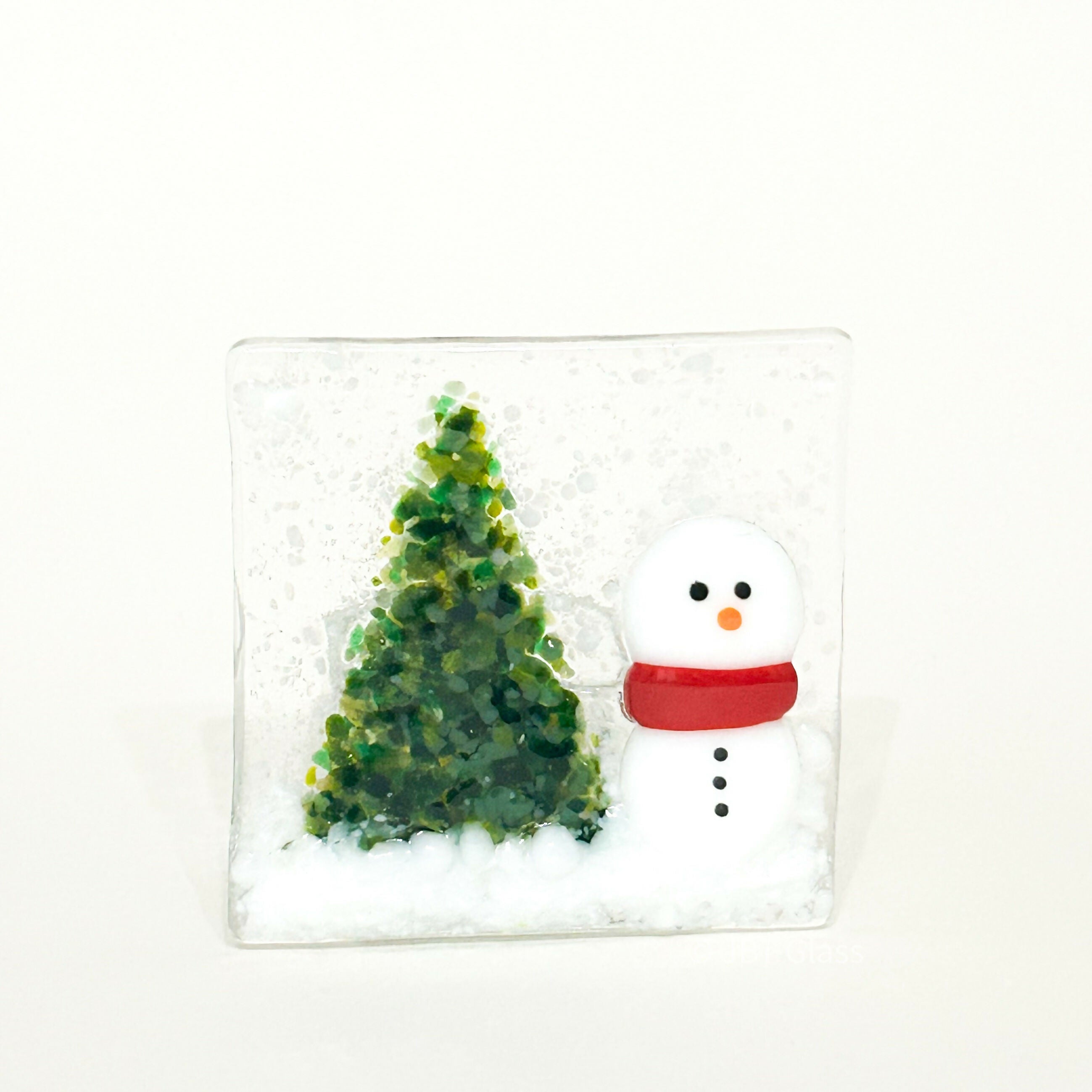 Small Snowman & Tree Tea Light
