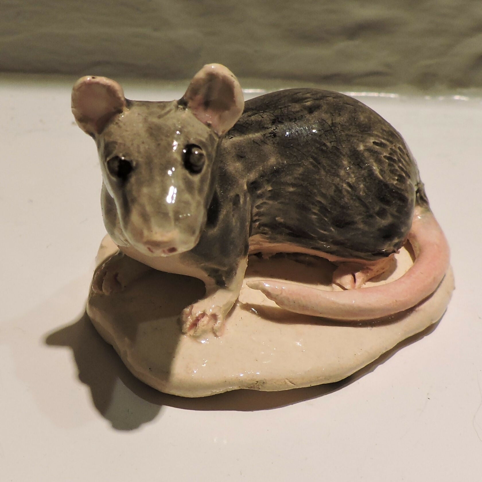 Ceramic rat sculpture- Rattus