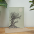 HAG TREE DRYAD LINOCUT GREETING CARD