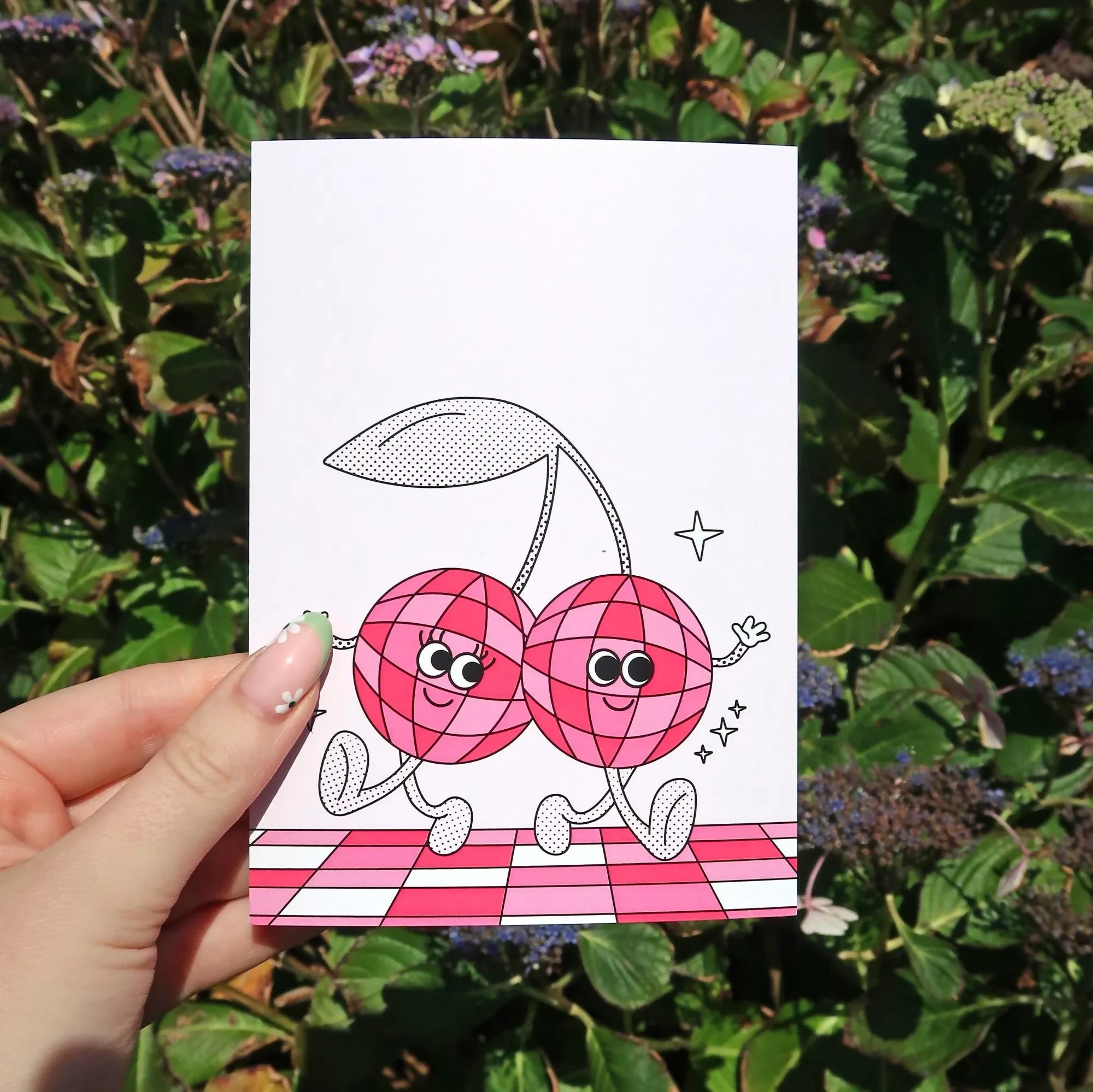 Disco Cherry A4 Art Print